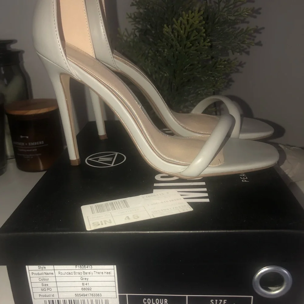 STILL AVAILABLE: Missguided Rounded Strap Barely There Heel